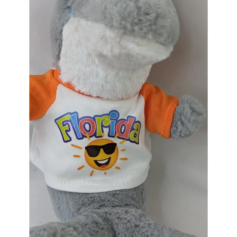 Gray Dolphin Porpoise Plush 9 Inch Florida Shirt Zoovenir 2019 RGU Group Stuffed